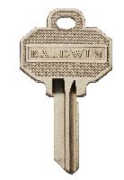 Baldwin8BR0100-007C-Keyway Baldwin Bow Key Blanks (10/box)